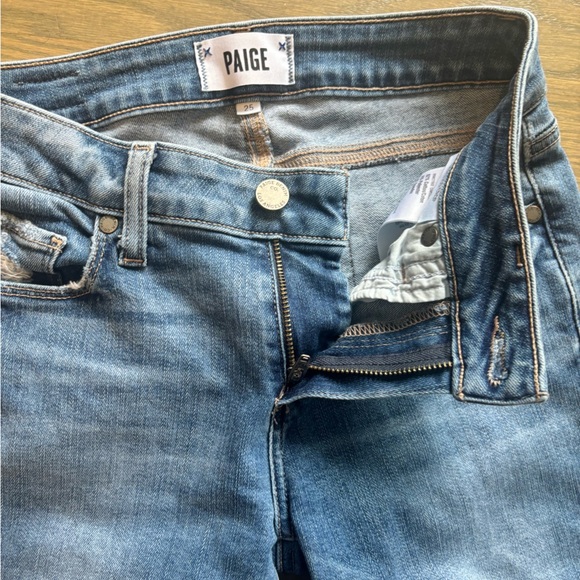 PAIGE Verdugo Crop Jeans light blue women’s size 25 - Picture 5 of 6